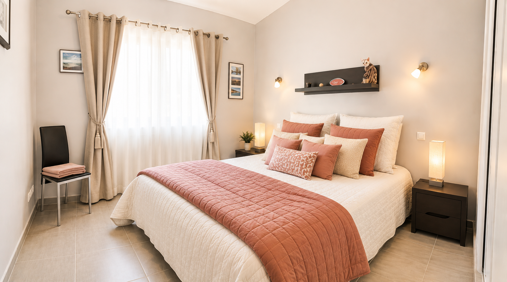 Chambre corail Villa Casamirafio